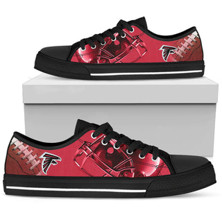Artistic Scratch Of Atlanta Falcons Low Top Shoes