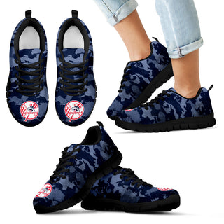 Arches Top Fabulous Camouflage Background New York Yankees Sneakers