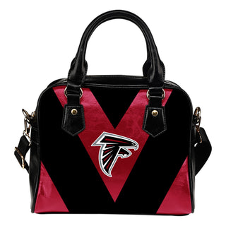 Triangle Double Separate Colour Atlanta Falcons Shoulder Handbags