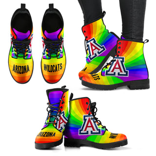 Colorful Rainbow Arizona Wildcats Boots