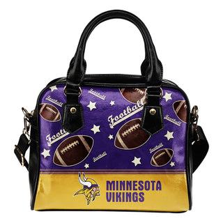 Personalized American Football Awesome Minnesota Vikings Shoulder Handbag