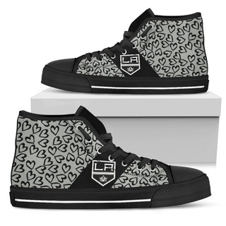 Perfect Cross Color Absolutely Nice Los Angeles Kings High Top Shoes