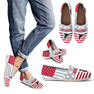American Flag Atlanta Falcons Casual Shoes