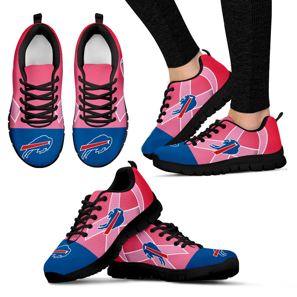 Buffalo Bills Cancer Pink Ribbon Sneakers