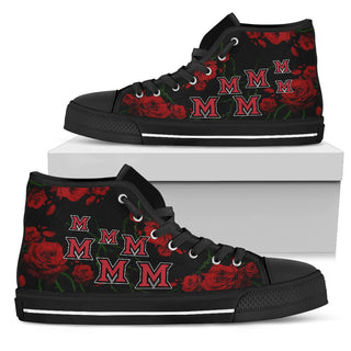 Lovely Rose Thorn Incredible Miami RedHawks High Top Shoes