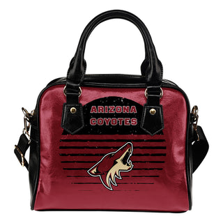Back Fashion Round Charming Arizona Coyotes Shoulder Handbags