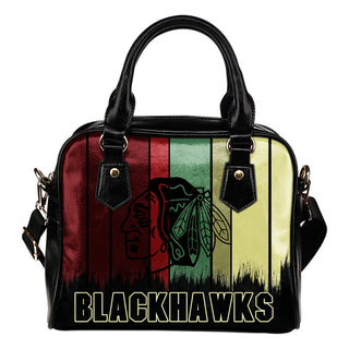 Vintage Silhouette Chicago Blackhawks Purse Shoulder Handbag
