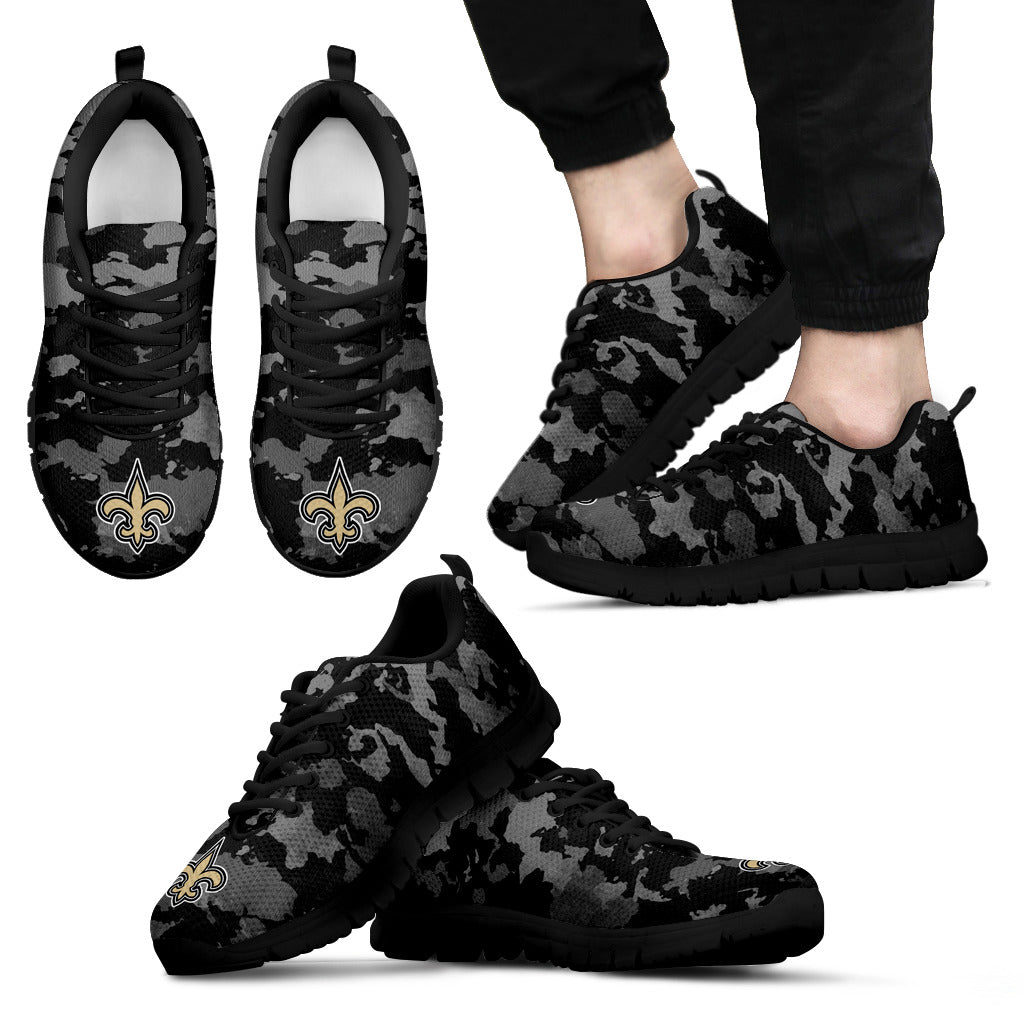 Arches Top Fabulous Camouflage Background New Orleans Saints Sneakers
