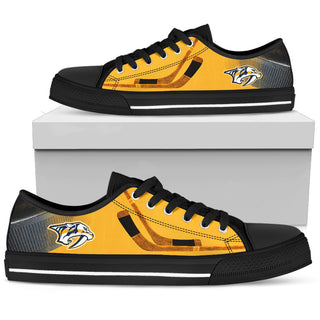 Artistic Scratch Of Nashville Predators Low Top Shoes