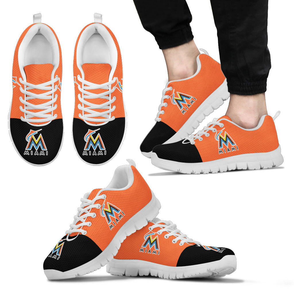 Two Colors Aparted Miami Marlins Sneakers