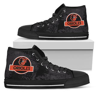 Jurassic Park Baltimore Orioles High Top Shoes