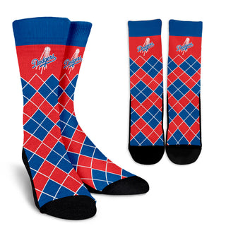 Gorgeous Los Angeles Dodgers Argyle Socks