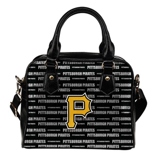 Nice Little Logo Pittsburgh Pirates Shoulder Handbags