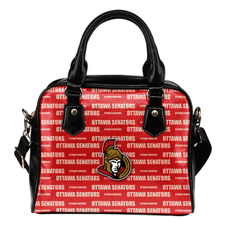 Nice Little Logo Ottawa Senators Shoulder Handbags