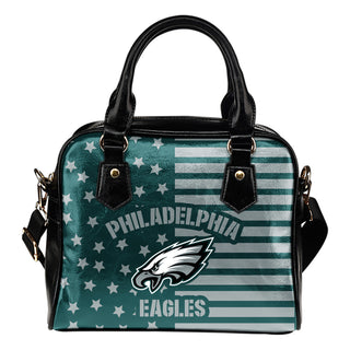 Unique Twinkle Star With Line Philadelphia Eagles Shoulder Handbags