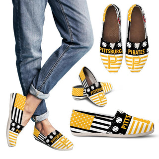 American Flag Pittsburgh Pirates Casual Shoes
