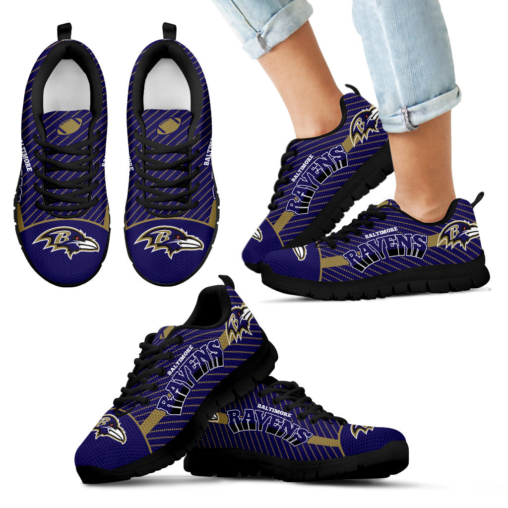Lovely Stylish Fabulous Little Dots Baltimore Ravens Sneakers