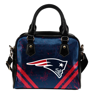 Couple Curves Light Good Logo New England Patriots Shoulder Handbags