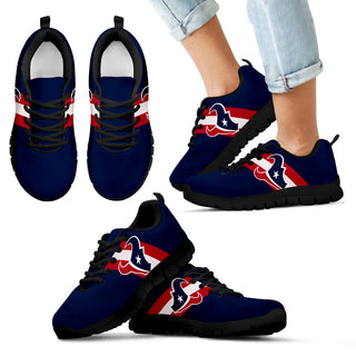Three Colors Vertical Houston Texans Sneakers