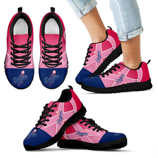 Los Angeles Dodgers Cancer Pink Ribbon Sneakers