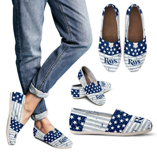 Star Stripers America Flag Tampa Bay Rays Women Casual Shoes