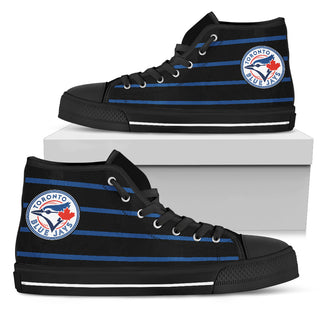 Edge Straight Perfect Circle Toronto Blue Jays High Top Shoes