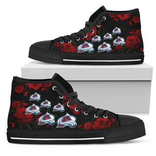 Lovely Rose Thorn Incredible Colorado Avalanche High Top Shoes