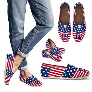 Star Stripers America Flag New York Giants Women Casual Shoes