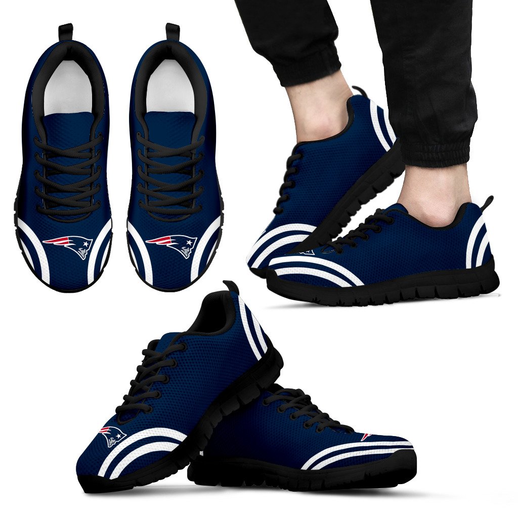 Lovely Curves Stunning Logo Icon New England Patriots Sneakers