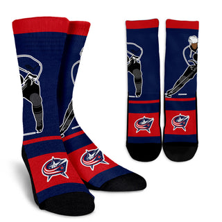 Talent Player Fast Cool Air Comfortable Columbus Blue Jackets Socks