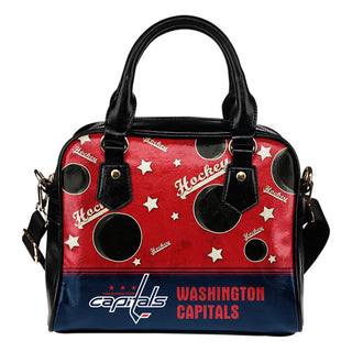 Personalized American Hockey Awesome Washington Capitals Shoulder Handbag