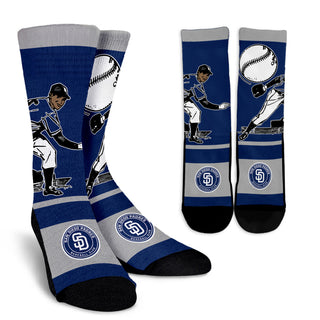 Talent Player Fast Cool Air Comfortable San Diego Padres Socks