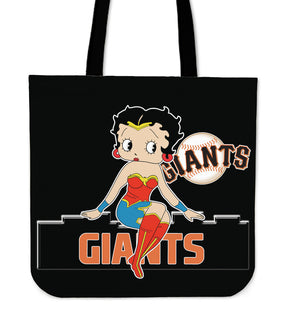 Wonder Betty Boop San Francisco Giants Tote Bags