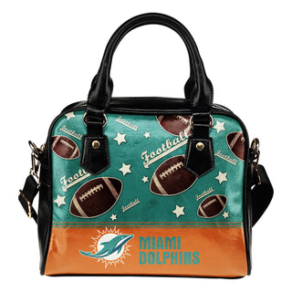 Personalized American Football Awesome Miami Dolphins Shoulder Handbag