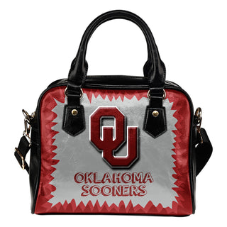 Jagged Saws Mouth Creepy Oklahoma Sooners Shoulder Handbags