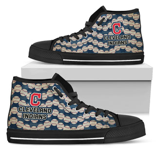 Wave Of Ball Cleveland Indians High Top Shoes