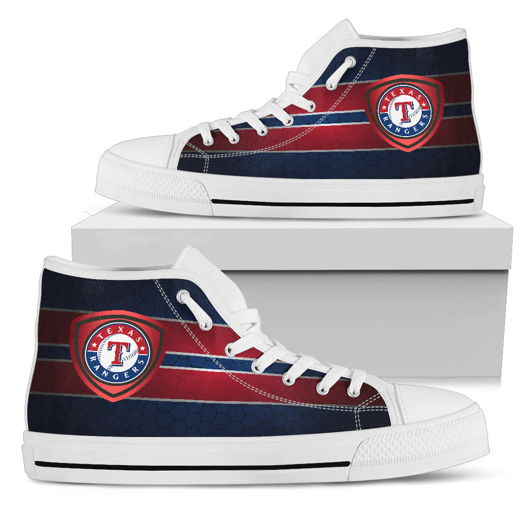 The Shield Texas Rangers High Top Shoes