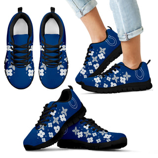 Flowers Pattern Indianapolis Colts Sneakers