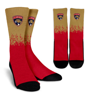Exquisite Fabulous Pattern Little Pieces Florida Panthers Crew Socks