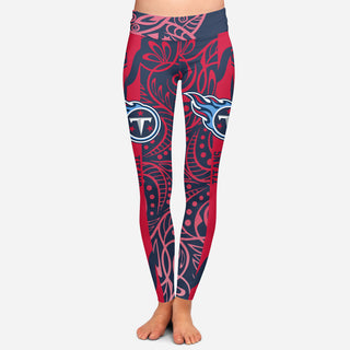Curly Line Charming Daily Fashion Tennessee Titans Leggings