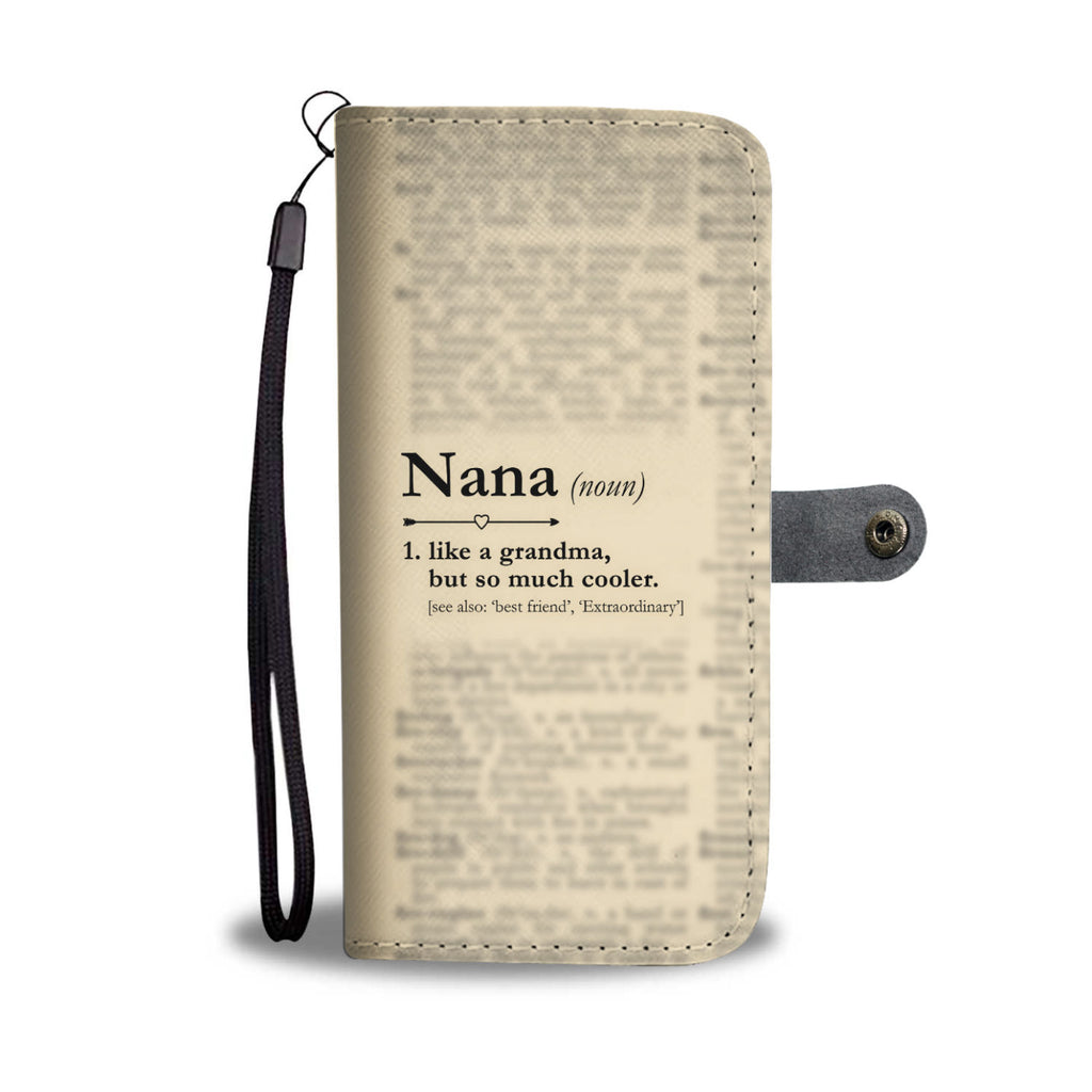 Funny Definition Nana Wallet Phone Cases