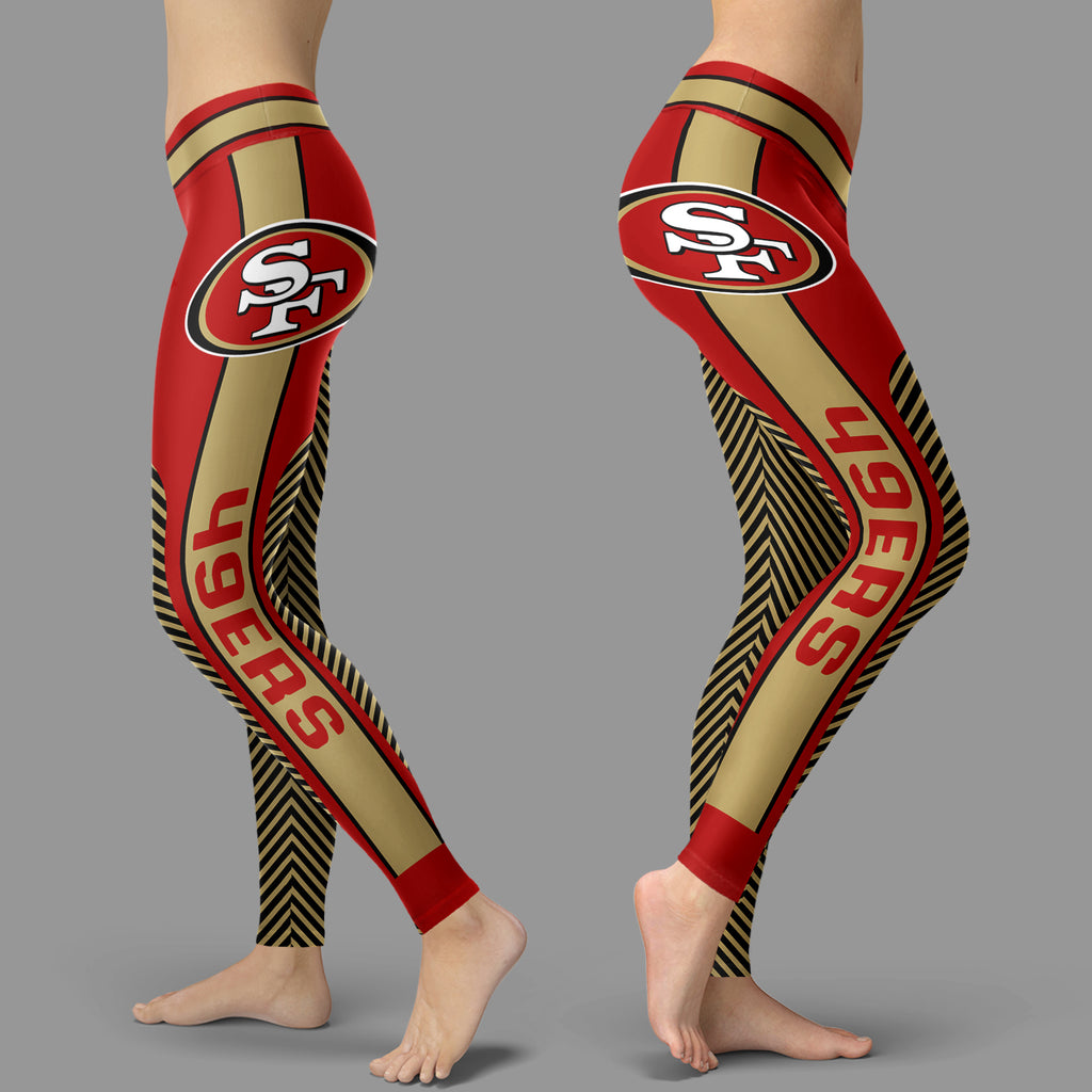 New Fashion Gorgeous Fitting Fabulous San Francisco 49ers Leggings – Best  Funny Store