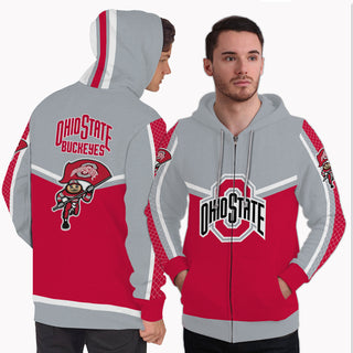 Fashion Gorgeous Fitting Ohio State Buckeyes Zip Hoodie