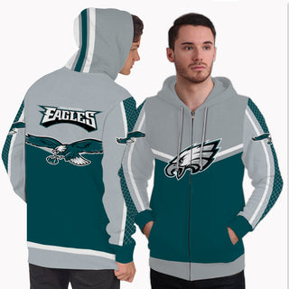 Fashion Gorgeous Fitting Philadelphia Eagles Zip Hoodie