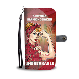 Beautiful Girl Unbreakable Go Arizona Diamondbacks Wallet Phone Case
