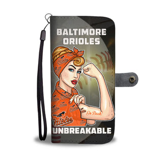 Beautiful Girl Unbreakable Go Baltimore Orioles Wallet Phone Case