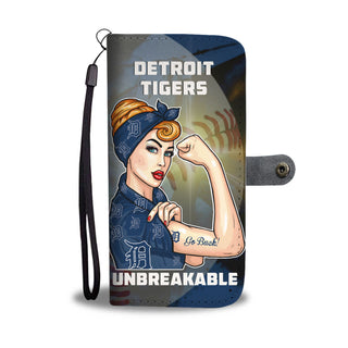 Beautiful Girl Unbreakable Go Detroit Tigers Wallet Phone Case