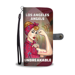 Beautiful Girl Unbreakable Go Los Angeles Angels Wallet Phone Case