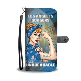 Beautiful Girl Unbreakable Go Los Angeles Dodgers Wallet Phone Case