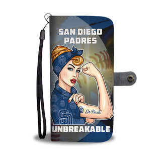 Beautiful Girl Unbreakable Go San Diego Padres Wallet Phone Case